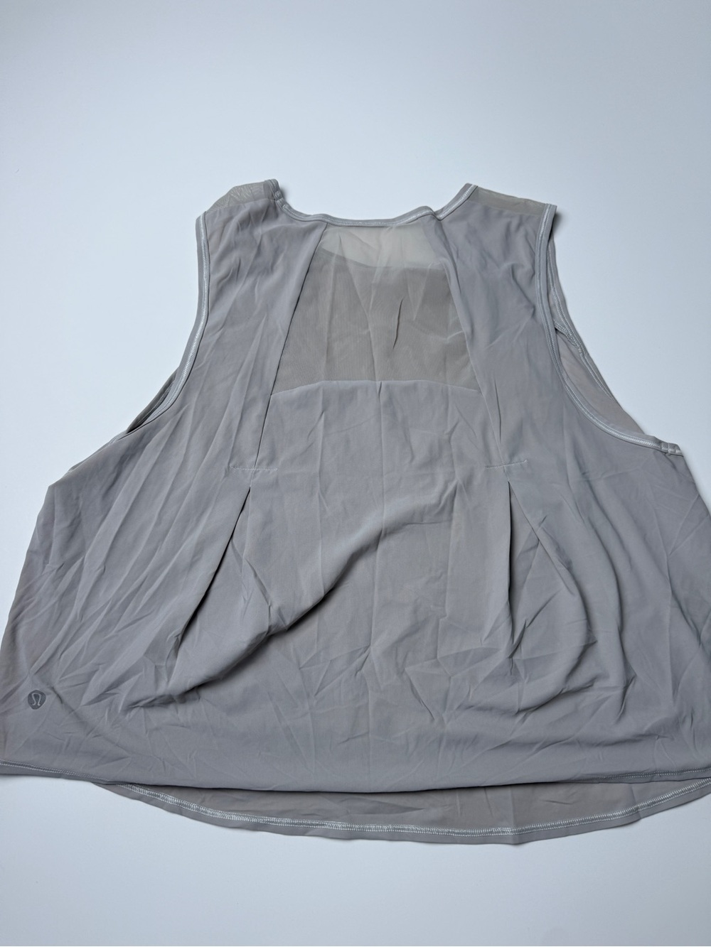 lululemon athletica Light Gray Mesh-Back Performance Tank